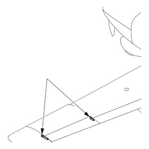 Cirrus SR20/SR22 aileron hinge locations, SB2X-57-05