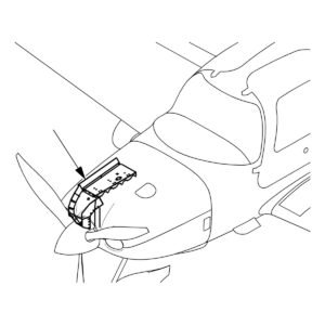 Cirrus SR22 RH front engine baffle location, SB2X-71-13