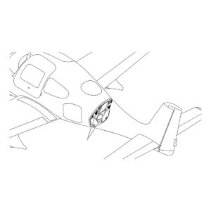 Cirrus SR20/SR22 aft static line location, SB2X-34-22 static line sump kit