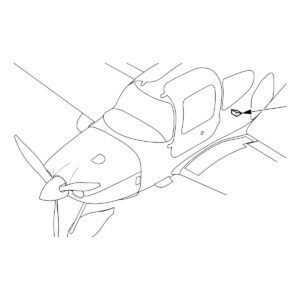 Cirrus SR20/SR22 flap actuator mounting gusset location, SB2X-27-13