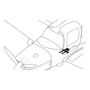Cirrus SR20/SR22 rudder-aileron interconnect location, SB2X-27-14