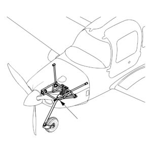 Cirrus SR2X nose landing gear location, SB2X-32-19 nose gear reinforcement kit 70238-001