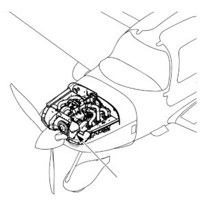 Cirrus SR22 LH forward engine baffle location, SB2X-71-16