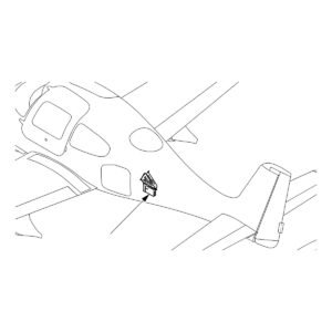 Cirrus SR20/SR22/SR22T Iridium transceiver location at bulkhead 222, SB2X-34-27