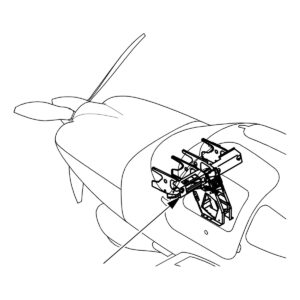 Cirrus SR20/SR22 center console location, Landing Gear Simulator SB2X-115-02