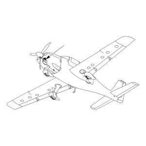 Cirrus SR20 engine fuel servo location, SB2X-71-40
